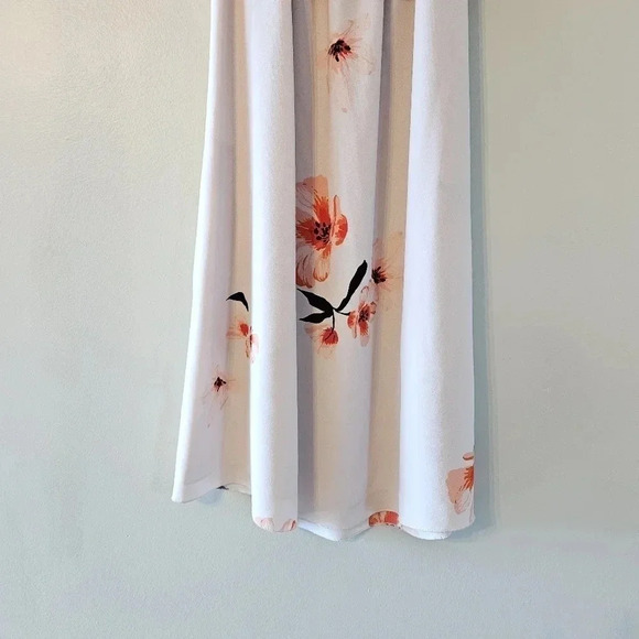 Aritzi Wilfred Aritzia Neuchatel Off Shoulder Floral Print Mini Dress Dusty Pink - Picture 12 of 15